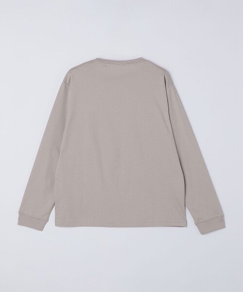 SHIPS Colors(シップス カラーズ)の「SHIPS Colors:シルケット コットン クルーネック Tシャツ (ロンT)◇(Tシャツ/カットソー・メンズ・ブラック/ライトグレー/ライトホワイト/ブラウン/キャメル/グレー・MEDIUM/LARGE/X-LARGE/SMALL)」の12枚目の写真