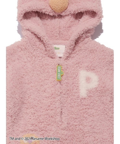 gelato pique(ジェラートピケ)の「【SESAME STREET】【BABY】エルモ ロンパース(ロンパース・キッズ・ピンク・70/80)」の10枚目の写真