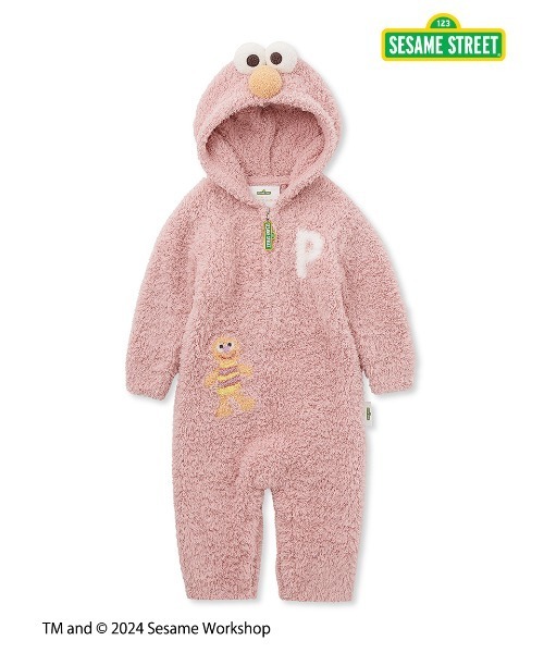 gelato pique(ジェラートピケ)の「【SESAME STREET】【BABY】エルモ ロンパース(ロンパース・キッズ・ピンク・70/80)」の19枚目の写真