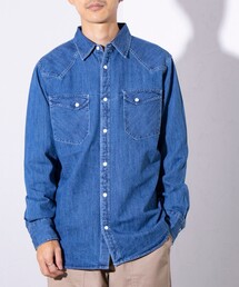 GLOSTER | 【限定展開】【GLOSTER/グロスター】ウエスタンシャツ デニム/denim/オンブレチェック(シャツ/ブラウス)