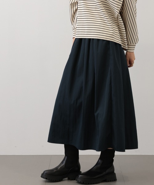 【セール】SALOON(サルーン)/ ヴィンテージクロススカート【手洗い可】ロング丈（スカート）｜saloon（サルーン） 5,646円