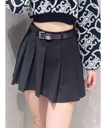 GYDA | NEWベルトSETプリーツスカートライクショートパンツ(スカート)