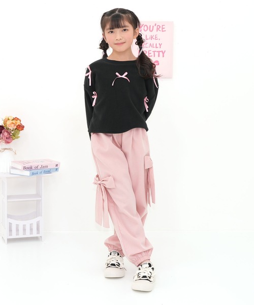 Bee des Bee(ビーデスビー)の「BIGリボン パラシュートパンツ(その他パンツ・キッズ・ラベンダー/ピンク/ブラック/ライトブルー・100cm/110cm/120cm/130cm/140cm/150cm/160cm)」の11枚目の写真