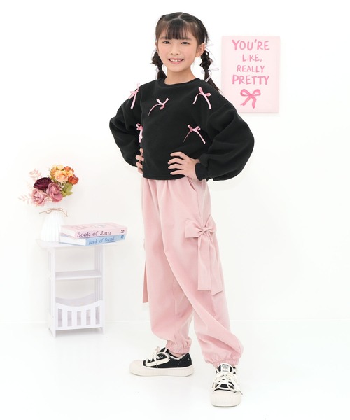 Bee des Bee(ビーデスビー)の「BIGリボン パラシュートパンツ(その他パンツ・キッズ・ラベンダー/ピンク/ブラック/ライトブルー・100cm/110cm/120cm/130cm/140cm/150cm/160cm)」の12枚目の写真