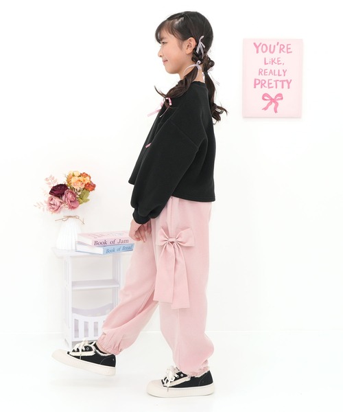 Bee des Bee(ビーデスビー)の「BIGリボン パラシュートパンツ(その他パンツ・キッズ・ラベンダー/ピンク/ブラック/ライトブルー・100cm/110cm/120cm/130cm/140cm/150cm/160cm)」の13枚目の写真