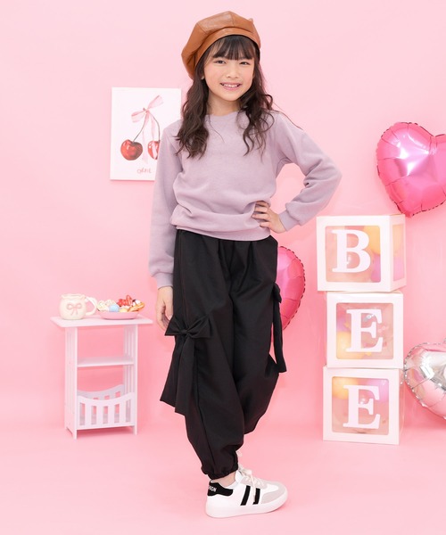 Bee des Bee(ビーデスビー)の「BIGリボン パラシュートパンツ(その他パンツ・キッズ・ラベンダー/ピンク/ブラック/ライトブルー・100cm/110cm/120cm/130cm/140cm/150cm/160cm)」の18枚目の写真