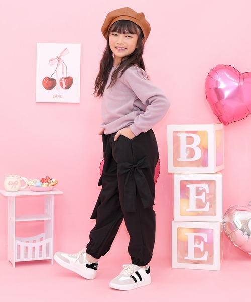 韓国ブランド HIGH SCHOOL DISCO リボン パラシュートパンツ BIGリボン パラシュートパンツ（その他パンツ）｜Bee des Bee