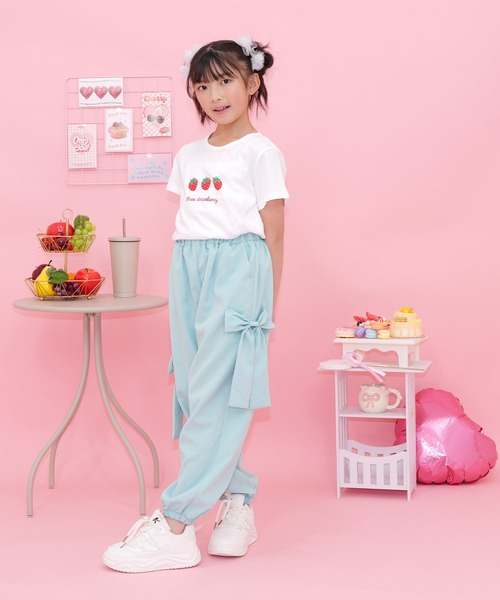 Bee des Bee(ビーデスビー)の「BIGリボン パラシュートパンツ(その他パンツ・キッズ・ラベンダー/ピンク/ブラック/ライトブルー・100cm/110cm/120cm/130cm/140cm/150cm/160cm)」の22枚目の写真