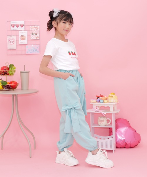 Bee des Bee(ビーデスビー)の「BIGリボン パラシュートパンツ(その他パンツ・キッズ・ラベンダー/ピンク/ブラック/ライトブルー・100cm/110cm/120cm/130cm/140cm/150cm/160cm)」の21枚目の写真