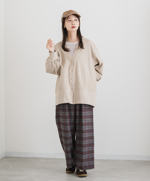 KATHARINE ROSS（キャサリンロス）の「【Pillini/ピリーニ】チェック起毛ストレッチワイドパンツ（その他パンツ・レディース・ブラック/ワイン・MEDIUM/LARGE）」の19枚目の写真