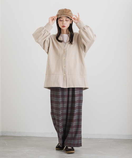 KATHARINE ROSS（キャサリンロス）の「【Pillini/ピリーニ】チェック起毛ストレッチワイドパンツ（その他パンツ・レディース・ブラック/ワイン・MEDIUM/LARGE）」の20枚目の写真