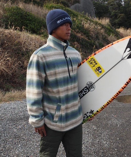 BILLABONG(ビラボン)の「BILLABONG メンズ BOUNDARY MOCK NECK スウェットジャケット/ビラボンモックネックハーフジップフリースブルゾン(ブルゾン・メンズ・ブラック/ネイビー/マルチ・MEDIUM/LARGE/X-LARGE)」の3枚目の写真