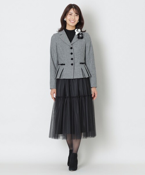 TO BE CHIC♪(未使用✨)ミンクファー 花モチーフ ブローチ/コサージュ ファー コサージュ ブローチ アクセサリー フラワー 花 ピン