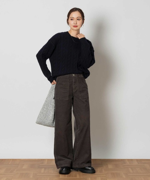 SOMETHING(サムシング)の「【SOMETHING】「BODY FIRE」ワイド(その他パンツ・レディース・ダークグレー・S/M/L/XS)」の2枚目の写真