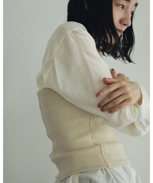 セール】Sidezip Knit Bustier（キャミソール）｜anuke