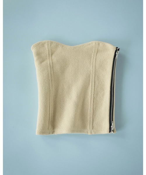 セール】Sidezip Knit Bustier（キャミソール）｜anuke