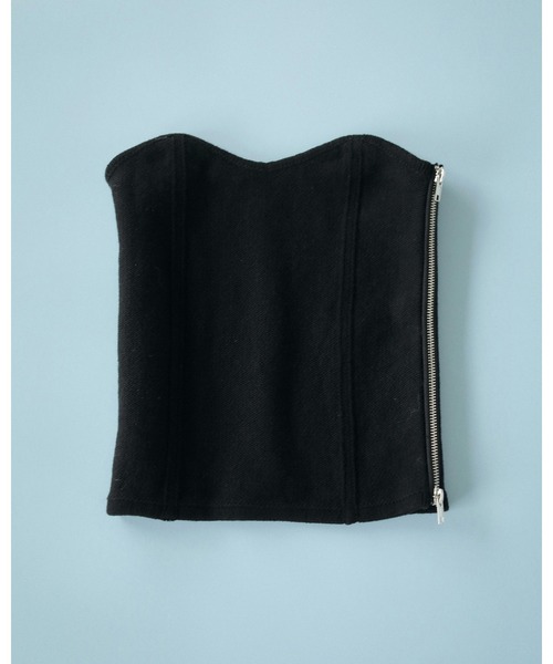セール】Sidezip Knit Bustier（キャミソール）｜anuke