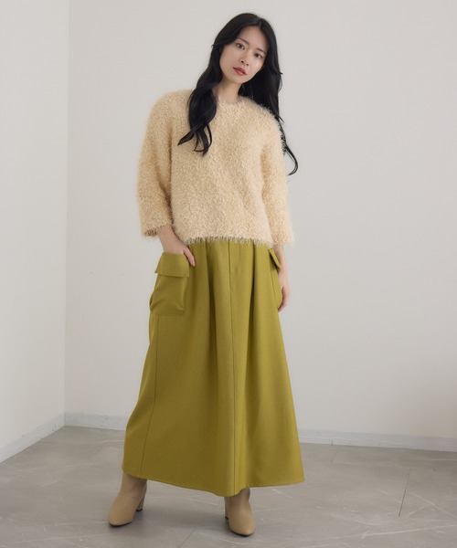 KATHARINE ROSS(キャサリンロス)の「【KATHARINE ROSS】3Gプチプチネップフェザープルオーバー(ニット/セーター・レディース・グレー/アイボリー/ブルーグレー・MEDIUM)」の10枚目の写真