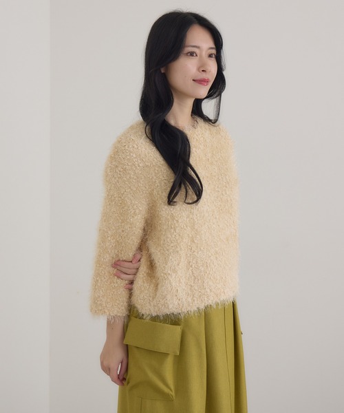 KATHARINE ROSS(キャサリンロス)の「【KATHARINE ROSS】3Gプチプチネップフェザープルオーバー(ニット/セーター・レディース・グレー/アイボリー/ブルーグレー・MEDIUM)」の13枚目の写真