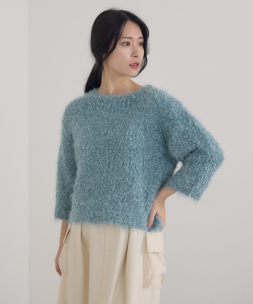 KATHARINE ROSS(キャサリンロス)の「【KATHARINE ROSS】3Gプチプチネップフェザープルオーバー(ニット/セーター・レディース・グレー/アイボリー/ブルーグレー・MEDIUM)」の17枚目の写真