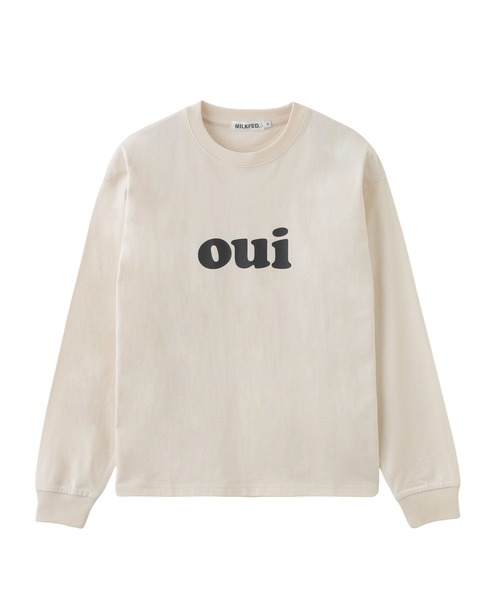 MILKFED.(ミルクフェド)の「OUI WIDE L/S TEE(Tシャツ/カットソー・レディース・オフホワイト/ブラック/ライトパープル・M/L)」の2枚目の写真