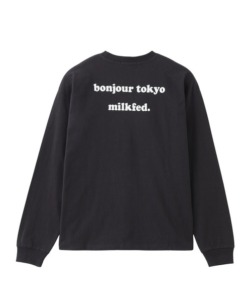 MILKFED.(ミルクフェド)の「OUI WIDE L/S TEE(Tシャツ/カットソー・レディース・オフホワイト/ブラック/ライトパープル・M/L)」の22枚目の写真
