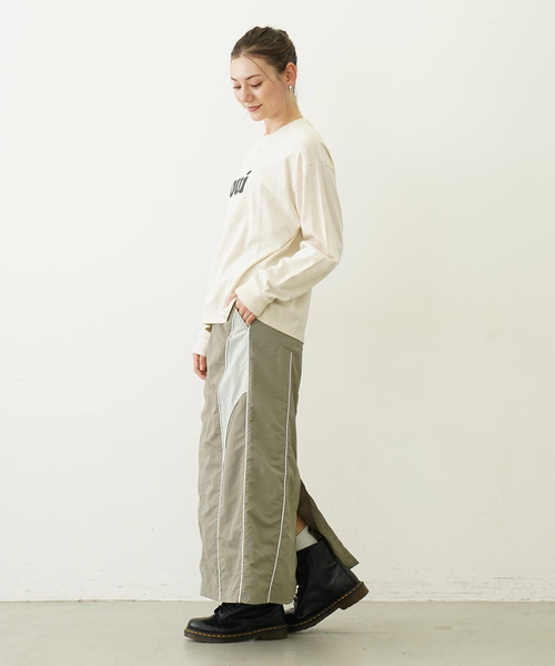 MILKFED.(ミルクフェド)の「OUI WIDE L/S TEE(Tシャツ/カットソー・レディース・オフホワイト/ブラック/ライトパープル・M/L)」の20枚目の写真