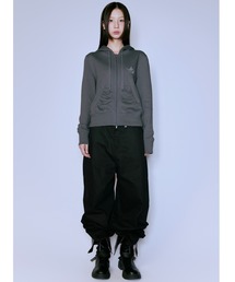 A'GEM/9 × .kom 『NIIER NOR/ニア ノア』 SHIRRING SLIM HOOD ZIP-UP
