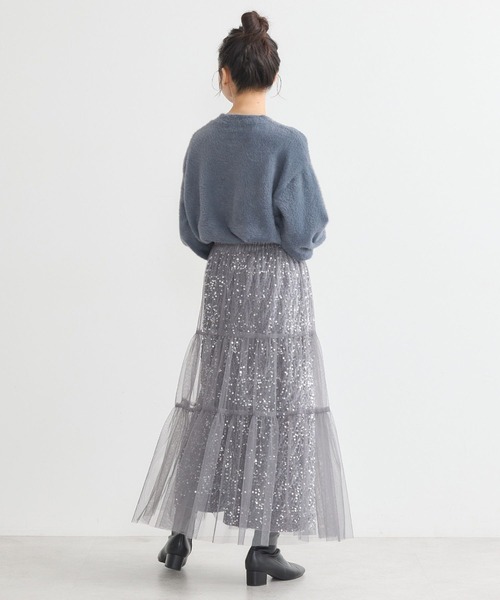 earth music&ecology(アースミュージックアンドエコロジー)の「マルチウェイスパンコールスカート(スカート・レディース・シルバー/ブラック・S/M)」の22枚目の写真