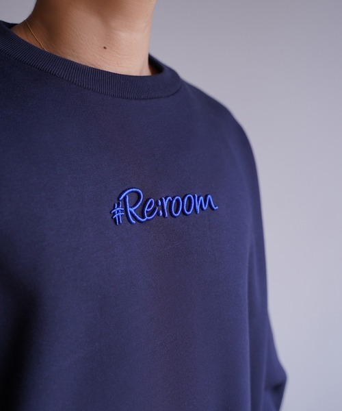 Reroom 3DロゴTシャツ(長袖) 3Dロゴビッグトレーナー（スウェット 