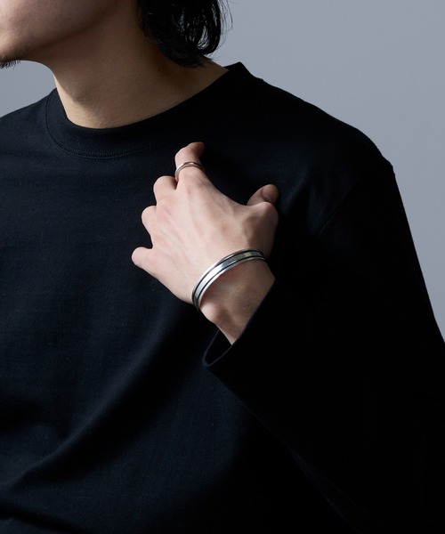 セール】【MAISON CLUB】Simple Line Bangle / Inking version