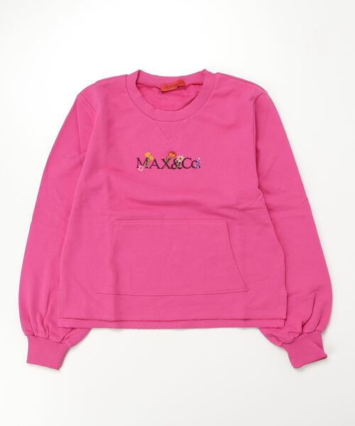 MAX&Co.(マックス アンド コー)の「Max&Co.(マックスアンドコー)Kids & Junior ワンポイントブランドロゴスウェットプルオーバー(スウェット・キッズ・ピンク/ブルー・12Y/14Y/16Y)」の5枚目の写真