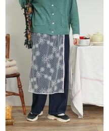 Samansa Mos2 | フロッキードット刺繍ラップスカート(スカート)