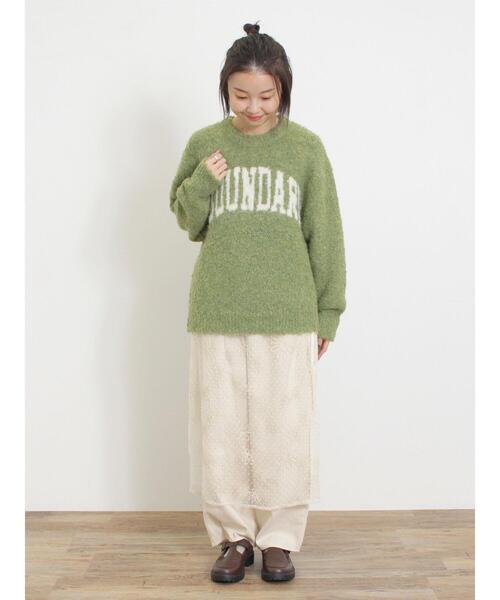 セール】フロッキードット刺繍ラップスカート（スカート