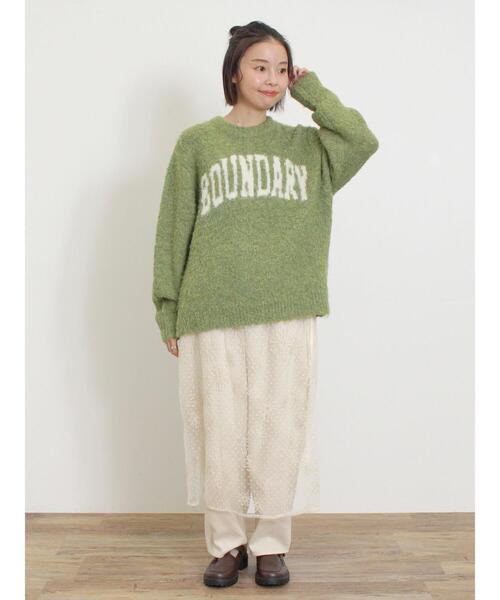 Samansa Mos2（サマンサ モスモス）の「フロッキードット刺繍ラップスカート（スカート・レディース・ブラック/オフホワイト/キナリ・F）」の11枚目の写真