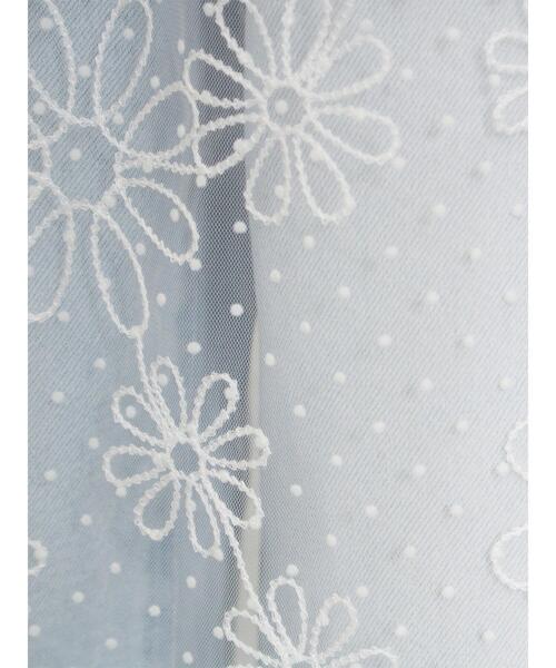 Samansa Mos2（サマンサ モスモス）の「フロッキードット刺繍ラップスカート（スカート・レディース・ブラック/オフホワイト/キナリ・F）」の22枚目の写真