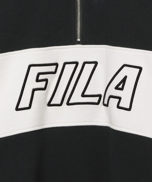 GLOBAL WORK（グローバルワーク）の「FILA/コラボハーフZIP/252057（スウェット・キッズ・アイボリー/杢グレー/グリーン/ブラック・130cm/140cm/150cm/160cm/170cm）」の12枚目の写真