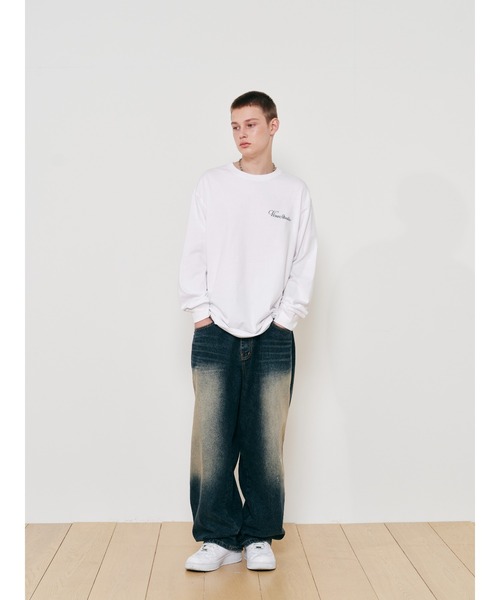 【スウェット】VIVASTUDIO ビバスタジオ　フロントプリント　ネイビー　M VIVASTUDIO（ビバスタジオ）の「【UNISEX】VIVA STUDIO