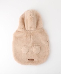 moncheri（モンシェリ）の「フード付きファーボアポンチョ（ペットウェア）」