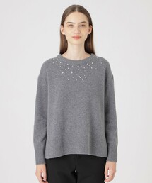 【美品】ブルーレーベルクレストブリッジ ◡̈ ダッフル　ニット 美人百花コラボ】ニットドッキングドレス（55J34564＿＿
