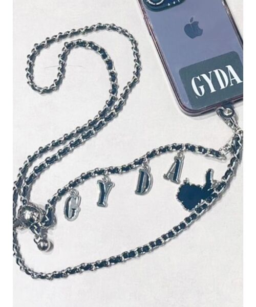 GYDA（ジェイダ）の「GYDA original charmスマホショルダー（スマホケース/カバー・レディース・ブラック/オフホワイト/ピンク・FREE）」の3枚目の写真
