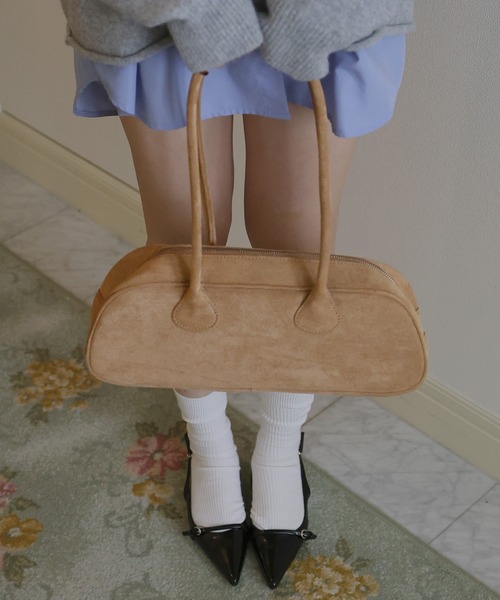 スウェードハンドバッグ（ハンドバッグ）｜Mili affinity（ミリアフィニティー）