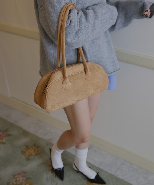 スウェードハンドバッグ（ハンドバッグ）｜Mili affinity（ミリアフィニティー）