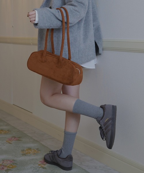 スウェードハンドバッグ（ハンドバッグ）｜Mili affinity（ミリアフィニティー）