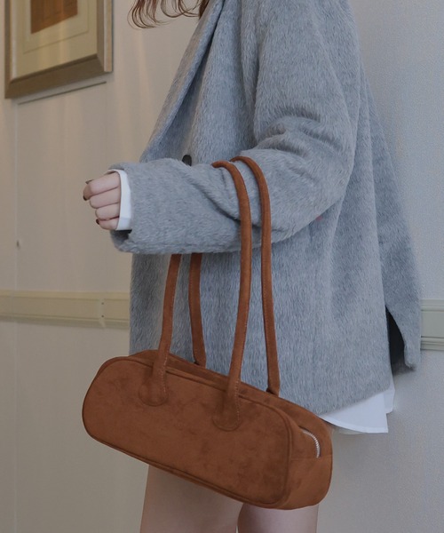 スウェードハンドバッグ（ハンドバッグ）｜Mili affinity（ミリアフィニティー）