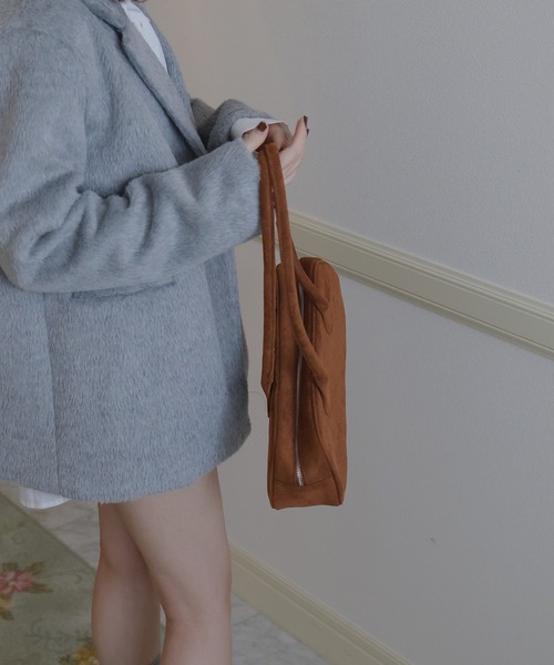 スウェードハンドバッグ（ハンドバッグ）｜Mili affinity（ミリアフィニティー）