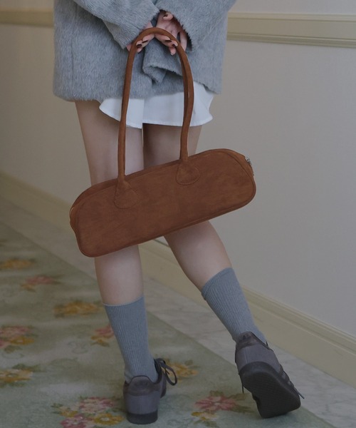 スウェードハンドバッグ（ハンドバッグ）｜Mili affinity（ミリアフィニティー）