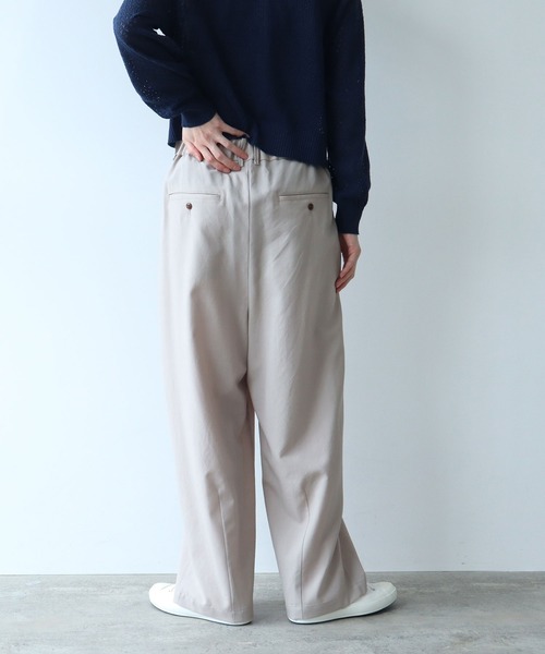 △ウォッシャブルサマーウール テーパードパンツ（スラックス