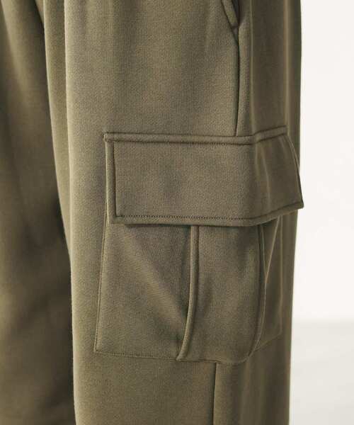 CRAFT STANDARD BOUTIQUE（クラフトスタンダードブティック）の「裏起毛カーゴパンツ（スウェットパンツ・レディース・ブラック/カーキ/アイボリー・M/L）」の16枚目の写真