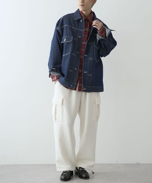 CRAFT STANDARD BOUTIQUE（クラフトスタンダードブティック）の「裏起毛カーゴパンツ（スウェットパンツ・レディース・ブラック/カーキ/アイボリー・M/L）」の21枚目の写真